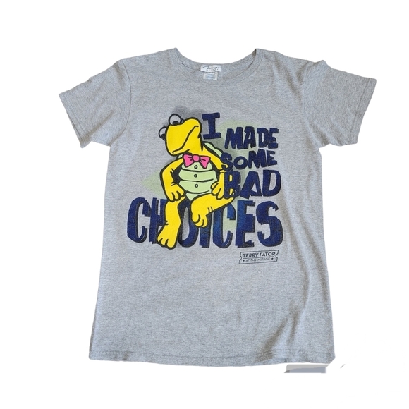 mirage las vegas Tops - Terry Factor logo shirt Size Small gray